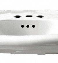 AMERICAN STANDARD Bathroom Sink: Murro™, White, Vitreous China, 21 1/8 in Overall Lg, 3 Faucet Holes (MPN 0954004EC.020). Key specifications — Series: Murro™; Includes: Rear Overflow, Recessed Self-Draining Deck; Color: White; Brand: AMERICAN STANDARD; Sink Type: Bathroom; Material: Vitreous China; Sink Material: Ceramic.