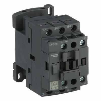 SCHNEIDER Magnetic Contactor: Non-Reversing, 3 Poles, 3NO Contacts, 9 A - Non-Reversing IEC Contactors