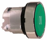 SCHNEIDER Flush Push Button: Green, 22 mm Mounting Size, Metallic, Momentary (MPN ZB4BA341). Key specifications — Brand: SCHNEIDER; Action: Momentary; Legend: On; Series: XB4; Push Button Material Type: Metallic.