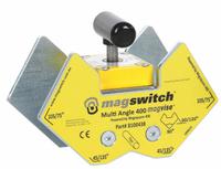 MAGSWITCH Fixturing Vise: 45°_60°_75°_90°_105°_120°_135°, 400 lb Max Pull (MPN 8100438). Key specifications — Brand: MAGSWITCH; Manufacturer Part Number: 8100438.