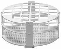 Tube Rack: 2 3/4 in Overall Ht, Polypropylene, White, (24) Places, 24 Compartments, Benchtop (MPN F18741-0020). Key specifications — Material: Polypropylene; Mounting Location: Benchtop; Color: White; Product Type: Test Tube Rack; Total Holding Capacity: (24) Places; Brand: SP SCIENCEWARE.
