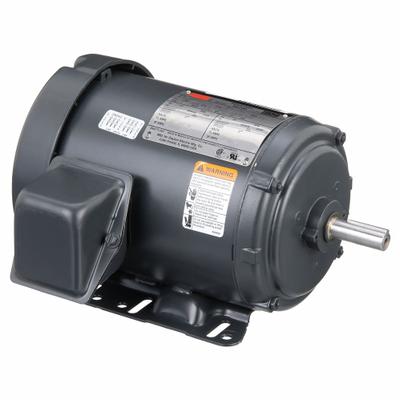 Dayton General Purpose Motor: Rigid Base Mount, Totally Enclosed Fan Cooled, 1 hp - Rigid Base 3-Phase General Purpose AC Motors