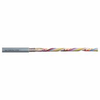 CHAINFLEX Data Cable: 26 AWG, 14 Conductors, Order by the Foot, PVC Jacket, 300 V (MPN CF240-01-14). Key specifications — attr1141190: Copper; attr1141193: Single; attr1141160: 5 x OD; attr1141165: 8 x OD; attr1141168: No; attr1141174: 10 x OD; attr1141159: Oil and Grease Resistant; attr1141182: IPA 14644-1.
