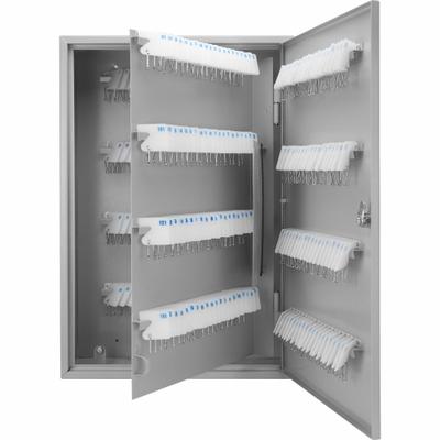 BARSKA Key Cabinet: 240 Key Capacity, Single Key Lock, Steel, Gray, 21 3/4 in Ht - Key Cabinets with Key Lock