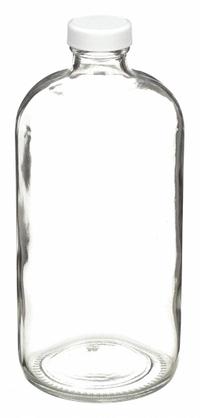 WHEATON Sampling Bottle: 1 L, Colorless, 33-400 mm, Polypropylene, 12, Polyethylene/PTFE, Type III (MPN W216811). Key specifications — Body Color: Colorless; Pre-Cleaned: None; Body Material: Soda Lime Glass; Brand: WHEATON; Screw Closure Size: 33-400 mm; Graduated: No; USP Specification: Type III; Closure Attached: Attached.
