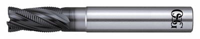 OSG Roughing End Mill: Carbide, WXL Coated, 4 Flute, 18 mm Mill Dia, 32 mm LOC - Fast-Cutting Corner-Chamfer Carbide Roughing End Mills for Hardened Materials