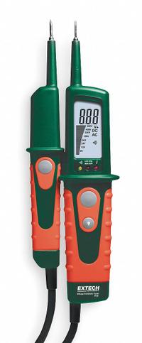 EXTECH Voltage and Continuity Tester: 0 V to 480 V, 0 V to 690 V, 1.5 mA, 200 kiloohm, IP64, Digital (MPN VT30). Key specifications — IP Rating: IP64; Brand: EXTECH.