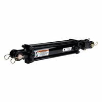 CHIEF Hydraulic Cylinder: 3 1/2 in Bore Dia., 8 in Stroke Lg, #8 SAE Port Size, 1 1/4 in Rod Dia. (MPN 216038). Key specifications — attr98892: CHIEF; attr95592: Double Acting; attr1382128: #8 SAE.