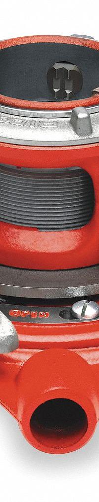 RIDGID Manual Ratchet Pipe Threader: Pipe Threading, 5 Die Heads, NPT, 2 Dies, 1 in_2 in Die Sizes (MPN 65R-C). Key specifications — attr510765: Pipe Threading; attr510761: Right Hand; attr510767: High-Speed Dies Set; attr510762: 1 in to 2 in; attr473917: RIDGID.
