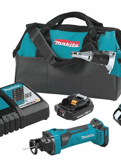 MAKITA Cordless Tool Combination Kit: 2 Tools - Makita 18V Cordless Tool Combination Kits