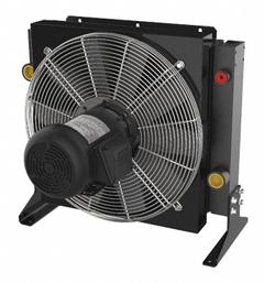 AKG Forced Air Oil Cooler: 40 hp Heat Removed, 80 gpm Max. Flow, 377 psi Max. Pressure, 230/460V AC (MPN A40-3). Key specifications — attr96059: SAE #20; attr96056: 56C; attr96057: 230/460V AC; attr98919: AKG.