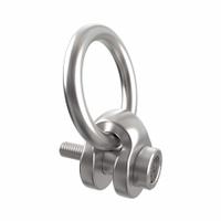JERGENS Hoist Ring: Swivel, Nickel-Plated Steel, M36-4.00, Max. 16,535 lb, Side-Pulling (MPN 47358-E). Key specifications — Brand: JERGENS; Thread Size: M36-4.00; Operation: Side-Pulling.
