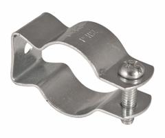 Conduit & Cable Hanger - Screw-On: 1 in Trade Size, 14/2 AWG to 12/3 AWG, 1/8 in to 1/4 in, Steel (MPN 2054TH). Key specifications — Color: Gray; Compatible Conduit Trade Size: 1 in; Compatible Conduit Type: EMT; IMC; RMC; Compatible Nominal Conduit/Pipe Size: 1 in; Compatible Pipe Size: 1 in; Finish: Galvanized.