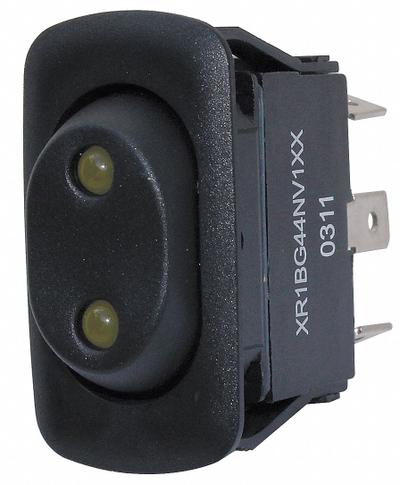 EATON Lighted Rocker Switch: 2 Positions, SPDT, On/On - General Purpose Rocker Switches