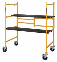 METALTECH Scaffold: Aluminum, 10 in to 3.8 ft, 39 in x 21.5 in, 500 lb Load Capacity (MPN I-IMCN). Key specifications — Brand: METALTECH; Height Adjustability: Fixed Height; Included Components: (4) Locking Pins.