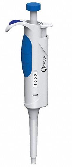 COLE-PARMER Single-Channel Pipettor: 1 Channels, 1,000 ul Capacity - Max, Manual Fixed Volume (MPN 2450116). Key specifications — Color: Blue; Brand: COLE-PARMER; Pipetter Type: Manual Fixed Volume; Autoclavable: Autoclavable; Product Type: Single-Channel Pipettor.