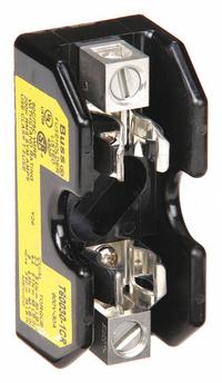 BUSSMANN Fuse Block: Open Block Design, 1 Pole, 600 V AC, Box Lug, Non-Indicating (MPN T60030-1CR). Key specifications — Brand: BUSSMANN.
