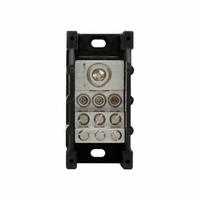 BUSSMANN Power Distribution Block: Open, Lug, Lug, 6 AWG – 350 kcmil For Line Side Wire Sizes (MPN PDB371-1). Key specifications — attr1361688: Surface; attr1308686: BUSSMANN; attr1361672: Aluminum.