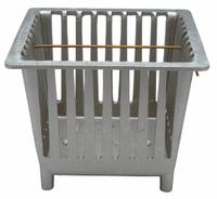 ZURN Sediment Bucket: Aluminum, 8 1/4 in Overall Wd, 7 in Overall Ht, Unfinished, Drop-In (MPN P1901-23-ALUM). Key specifications — Brand: ZURN; Finish: Unfinished; Color: Silver; Material: Aluminum; Connection Type: Drop-In; Grate Surface Style: Slotted; Product Type: Sediment Bucket.