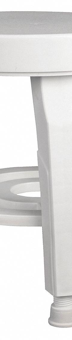 HEALTHSMART Shower Stool: Plastic, 16 in Max. Seat Wd, 400 lb Wt Capacity (MPN 522-9810-1900)