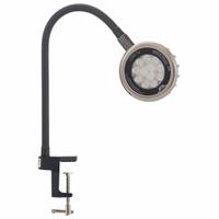 O.C. WHITE Spot Light: LED, Power Cord, Gooseneck, 18 in Arm Reach, 2,750 lm Max Brightness, 5000K (MPN LED-CD18-30-120V). Key specifications — Lighting Technology: LED; Brand: O.C. WHITE; Bulb Wattage: 18 W; Color: Black; Electrical Connection Type: Power Cord; Operating Voltage: 100 to 240V AC.