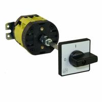 GIOVENZANA Switch: 32 A Current Rating, 600V AC (MPN A-101710G). Key specifications — Phase: Three; Features: 90 Degree Handle Knob; Manufacturer Part Number: A-101710G; Includes: 85mm Extension Shaft; Brand: GIOVENZANA; Mounting Style: Rear Panel.