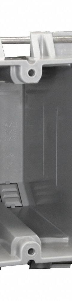 CANTEX Electrical Box: PVC, Nonmetallic Material & Nominal Size, 1 Gangs, 3 3/4 in Box Dp (MPN EZ22SN-HW). Key specifications — Brand: CANTEX; Bracket Style: Without Bracket; Clamp Style: Without Clamps.
