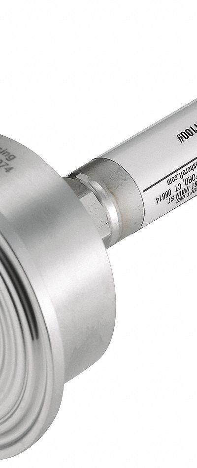 ASHCROFT Sanitary Pressure Transmitter: 2 in Triclamp - Sanitary Pressure Transmitters with 4-Pin Mini-DIN Connector