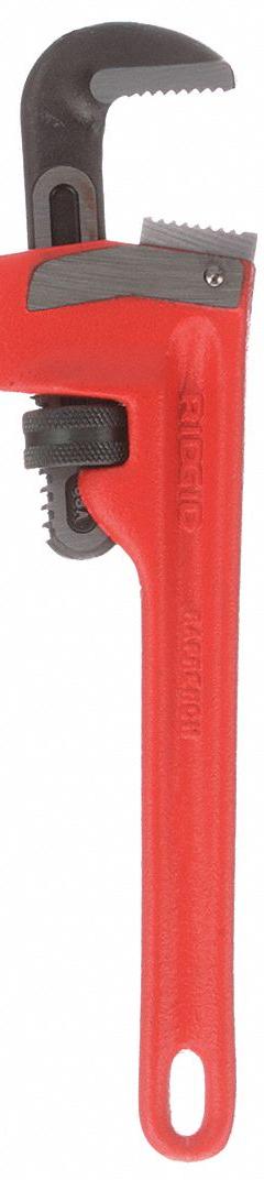 RIDGID Raprench: Cast Iron, 1 1/2 in Jaw Capacity, Serrated, 10 in Overall Lg, I-Beam (MPN 31395). Key specifications — attr309808: I-Beam; attr309815: Cast Iron; attr324941: RIDGID.