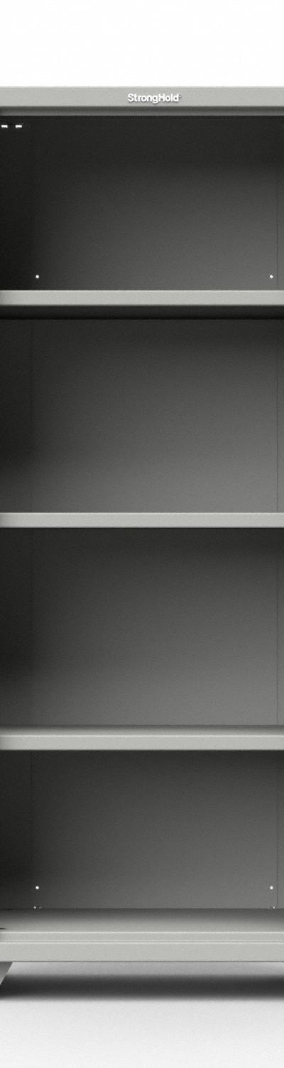 STRONG HOLD Storage Cabinet: 30 in x 24 in x 75 in - Industrial Clearview Shelf Cabinets