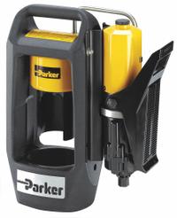 PARKER Hose Crimping Machine: 3/4 in Max, Air-Powered/Hydraulic-Powered, Bench Mount, 30 ton Force (MPN 94C-002-PFD). Key specifications — attr666555: 2 Wire Braid; attr564939: PARKER; attr564965: Bench Mount.