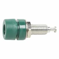 POMONA Banana Jack: 1 1/4 in Lg, 15 A Max Current Measurement, 2,500 V Max Volt Measurement (MPN 1581-5). Key specifications — Manufacturer Part Number: 1581-5; Brand: POMONA; Color: Green.