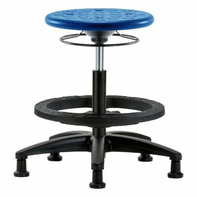 APPROVED VENDOR Stool: Polyurethane, Ht Range 17 3/4 in to 25 1/2 in, 13 in Seat Wd, 13 in Seat Dp - Polyurethane Lab Stools