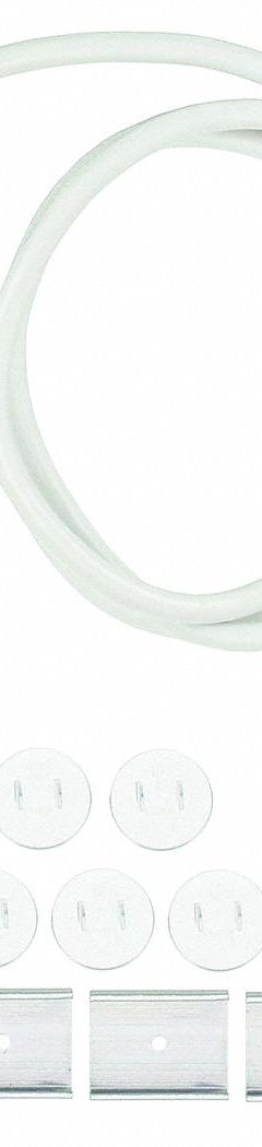 WIREMOLD Outlet Strip: 4 Outlets, 6 ft Cord Lg, 15 A Current, UL 60601-1, White, 5-15P, 2 in Wd (MPN ULM4-6). Key specifications — Brand: WIREMOLD; Mounting Style: Clip.