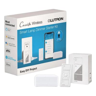 LUTRON Lamp Dimming Smart Plug Kit: Smart Lamp Timer Kit, Fluorescent/Halogen - Smart Plug Kits