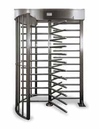 TURNSTILE Hi Gate Turnstile: 1-Way, Full Ht Gate, Electric, 90 in Overall Ht, 64 in x 57 in (MPN HGGE-G-LE). Key specifications — Brand: TURNSTILE; Material: Steel; Finish: Galvanized; Exit Type: Controlled; Turnstile Rotation: Counter-Clockwise; Operation: Electric.