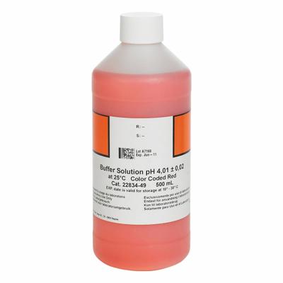 HACH Buffer Solution: 500 mL Volume, Bottle, 50-00-0, Buffer/Solution, 2283449 - Additional Calibration Solutions & Standards