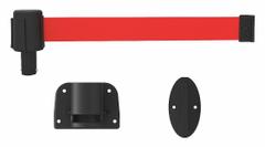 BANNER STAKES Retractable Belt Barrier: Anchors/Screws, 15 ft Belt Lg, Maint & Cleaning Messaging (MPN PL4111). Key specifications — Message Color: Black; Frame Color: Black; Brand: BANNER STAKES; Belt Color: Yellow.