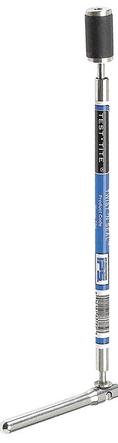 TEST-TITE Twist N Seal Tool: 3/4 in – 3/4 in Pipe Size Range, For PVC, 60 psig Max Pressure (MPN 83783). Key specifications — attr521939: Tool; attr521934: PVC; attr510551: TEST-TITE.