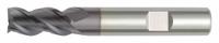 WIDIA HANITA Corner Radius End Mill: Carbide, TiAlN Coated, 3 Flute, 3 mm Mill Dia, 4 mm LOC (MPN D50303002RW)