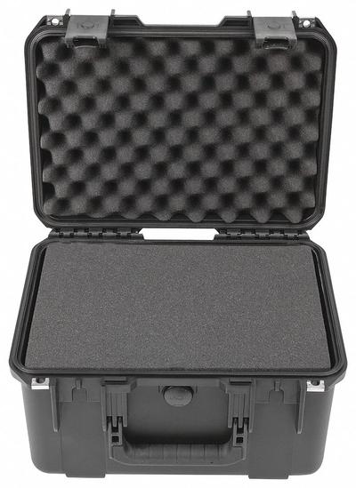 SKB Protective Case: 10 1/2 in x 15 in x 9 in Inside, Pick and Pluck, Black - Suitcase-Style Cases