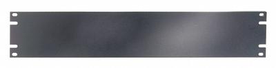 VIDEO MOUNT PRODUCTS Blank Panel: 2 Rack Units, 19 in Overall Wd, 3 1/2 in Overall Ht, Black - Blank Filler Panels