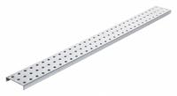 ALLIGATORBOARD Pegboard Strip: Round, 1/4 in Peg Hole Size, 3 in x 30 in x 5/8 in, Steel, Gray (MPN ALGSTRP3X32GALV). Key specifications — Material: Steel; Finish: Zinc-Plated; Peg Hole Shape: Round; Includes: Mounting Hardware; Color: Gray; Brand: ALLIGATORBOARD.