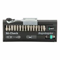 WERA Socket Bit Set: 1 - 25 Pieces, 1/4 in Drive Size, 7 Pieces, 3 17/32 in Overall Lg, Bit-Check (MPN 05346293001). Key specifications — attr1216280: Replaceable Insert; attr1216283: WERA; attr1225718: TX BO 10 to TX BO 40; attr1227491: 1/4 in.