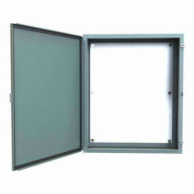 HAMMOND Electrical Enclosure: Steel, 36 in x 30 in x 10 in, NEMA 12/13, w/Panel - Steel Dust-Tight Enclosures