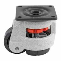 FOOT MASTER Plate Caster: Nylon Tread, 50 mm Wheel Dia, 82 mm Mounting Ht, 617 lb Load Capacity (MPN GD-60-F-NYN). Key specifications — Brand: FOOT MASTER; Frame Color: White.