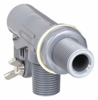 KERICK Float Valve: For Water Media, Angle Valve Body, Float Valve Body, Bulkhead, PVC, 3/4 in MNPT (MPN PT75SS). Key specifications — Mounting: Bulkhead; Standards: Standard 169; Arm Adjustability: Adjustable; Connection Gender - Side 1: Male; Connection Gender - Side 2: Male; Brand: KERICK; Connection Type - Side 1: NPT; Connection Type - Side 2: NPT.