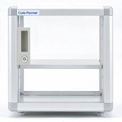 Desiccator Cabinet: Non-Vacuum, Rectangular, 1.76 cu ft Capacity, Acrylic/Aluminum/Stainless Steel (MPN 7890280). Key specifications — Includes: Stainless Steel Shelf; Material: Acrylic/Aluminum/Stainless Steel; Brand: COLE-PARMER; Desiccator Shape: Rectangular.