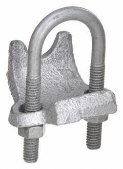 Right Angle Conduit Clamp: Steel, 17/64 in to 1 43/64 in, 1 in Trade Size (MPN RACC100). Key specifications — Compatible Conduit Type: EMT; IMC; RMC; Nominal Conduit/Pipe/Threaded Rod: 1 in; Beam Flange Thickness: 17/64 in to 1-43/64 in; Material: Steel; Finish: Galvanized; Color: Gray.