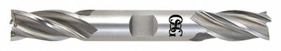 OSG Square End Mill: Cobalt, TiN Coated, Double End, 4 Flute, 1/4" Mill Dia - Double-End Cobalt Square End Mills